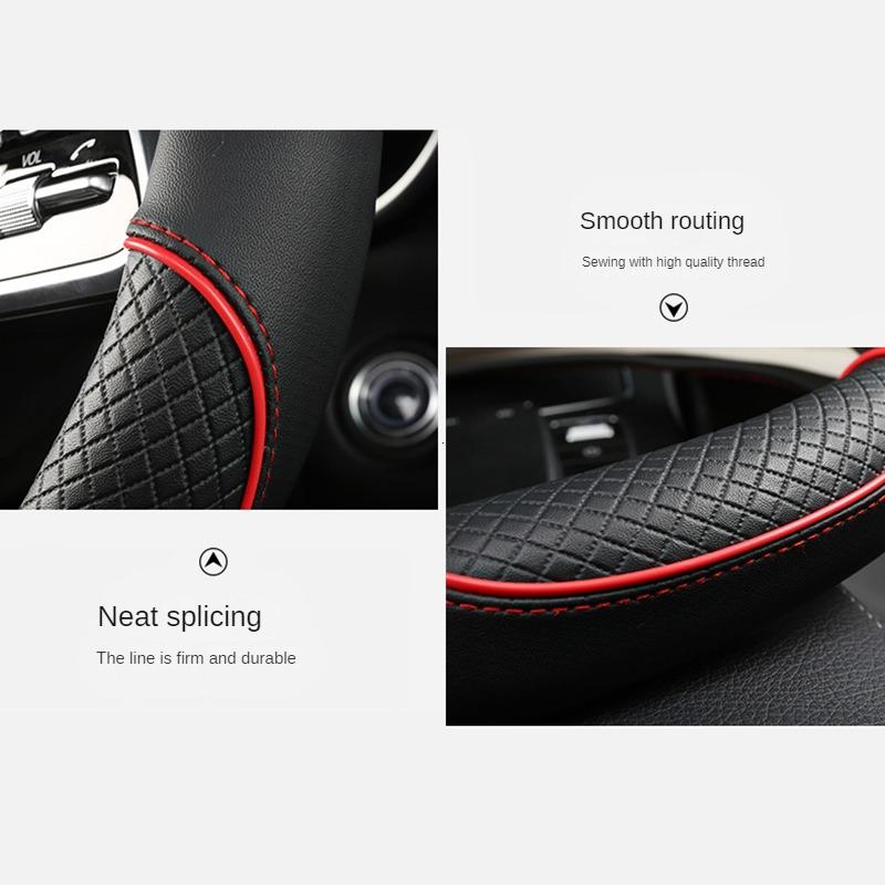 Car Steering Wheel Cover Leather 38cm for Toyota Corolla Fortuner Sequoia Auris Avensis YARIS Vios Celica 86 Rav4 4Runner C-HR