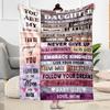 1pc Mom's Love Blanket Soft Cozy Lightweight for Travel Camping Picnics Sofa Office Bed Living Room Perfect Gift for Friends and Family