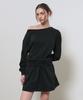 GENERALIDEA Boat Neck Sweatshirt Dress [Black] / Gf2Lop509