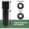 Small 6 Point Spline Lug Nut Socket, 1/2-Inch Drive Impact Square Tool – Easily