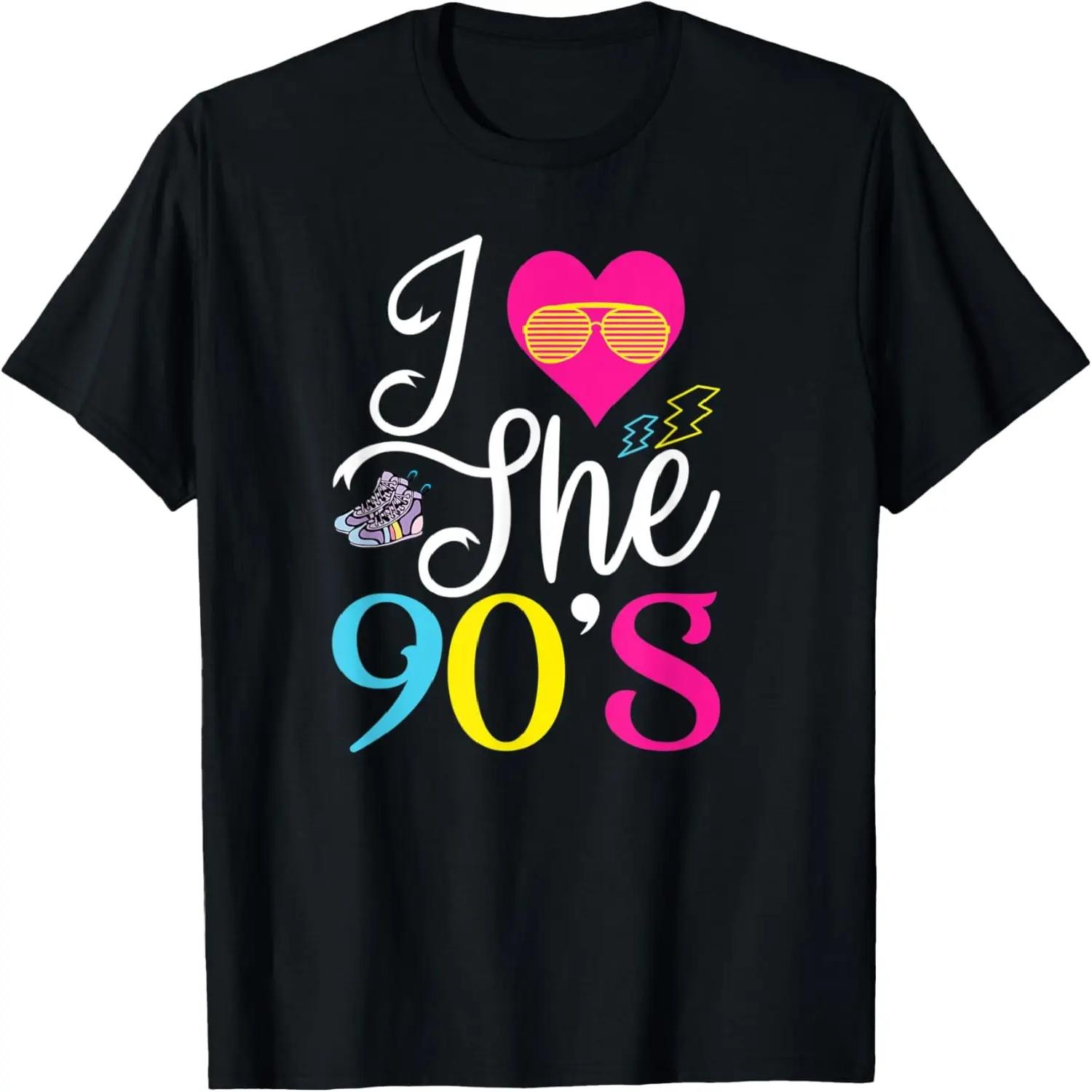 

I Love the 90s 1990 Nineties Music Party Vintage Retro Funny T-Shirt XXXXXL різнокольоровий