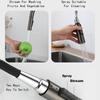 Deck Mounted Kitchen Faucet Pull Out Mixer Tap Bagnolux Gun Gray Brass Two Function Single Handle Hot and Cold Water Crane