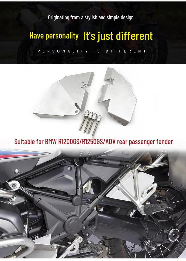 BMW R1200GS Waterbird Hinterradabdeckung für Beifahrerrahmen