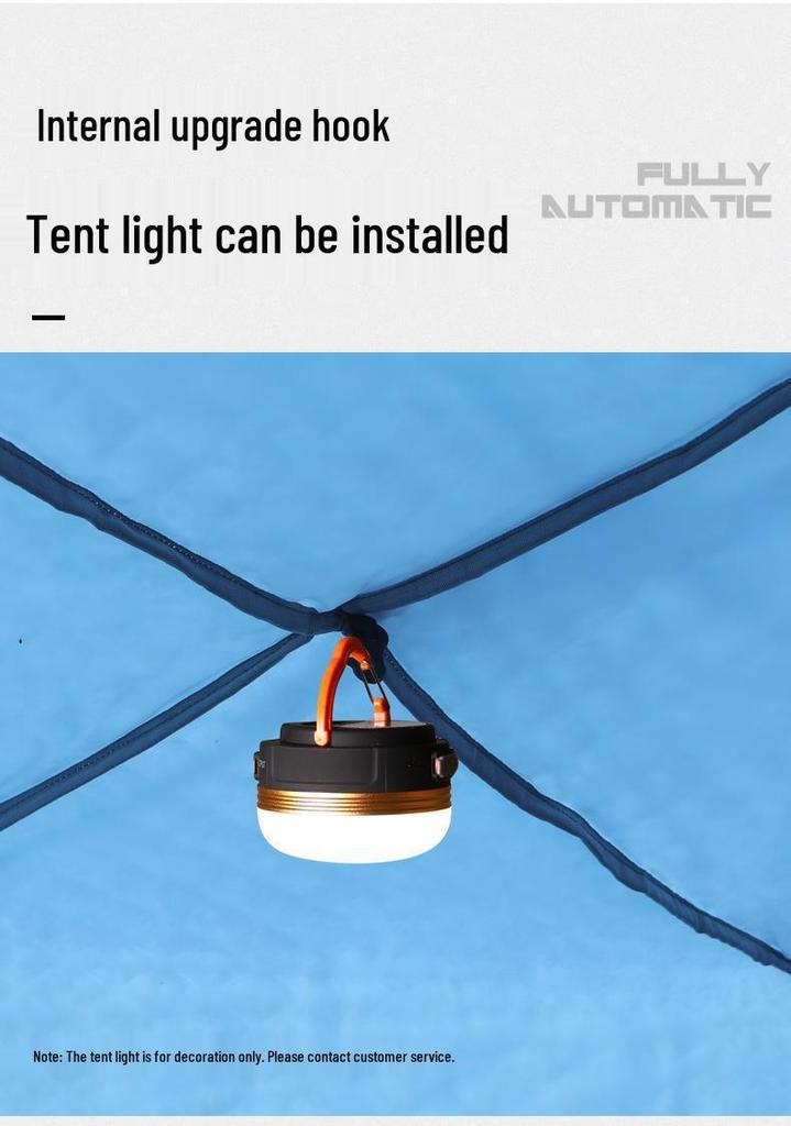 Instant Open Fully Automatic Winter Fishing Tent - No Assembly Needed, Thickened for Warmth and Cold Protection, Ideal for Camping and Ice Fishing.