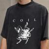 Coil Band T-shirt Industriell Musik Upplevelse Unisex Ljud Vintage Casual Herr Mode Grafisk Lätt Andningsbar Stretch