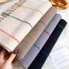 Luxury Winter Plaid Scarf for Women Men British Style Cashmere Scarves With Tassel  Designer Female Winter Warm Neck Scarf Shawl