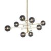 Gold or Black LED Chandeliers Modern Nordic  Clear Glass Ball Chandelier Lighting Living Room Restaurant Bedroom Hanging Lamp