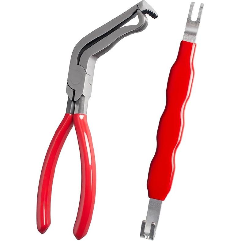 2 PCS Electrical Disconnect Pliers For Cars, 60 Degree Automotive Electrical Connector Pliers And Electrical Connector Separator Tool