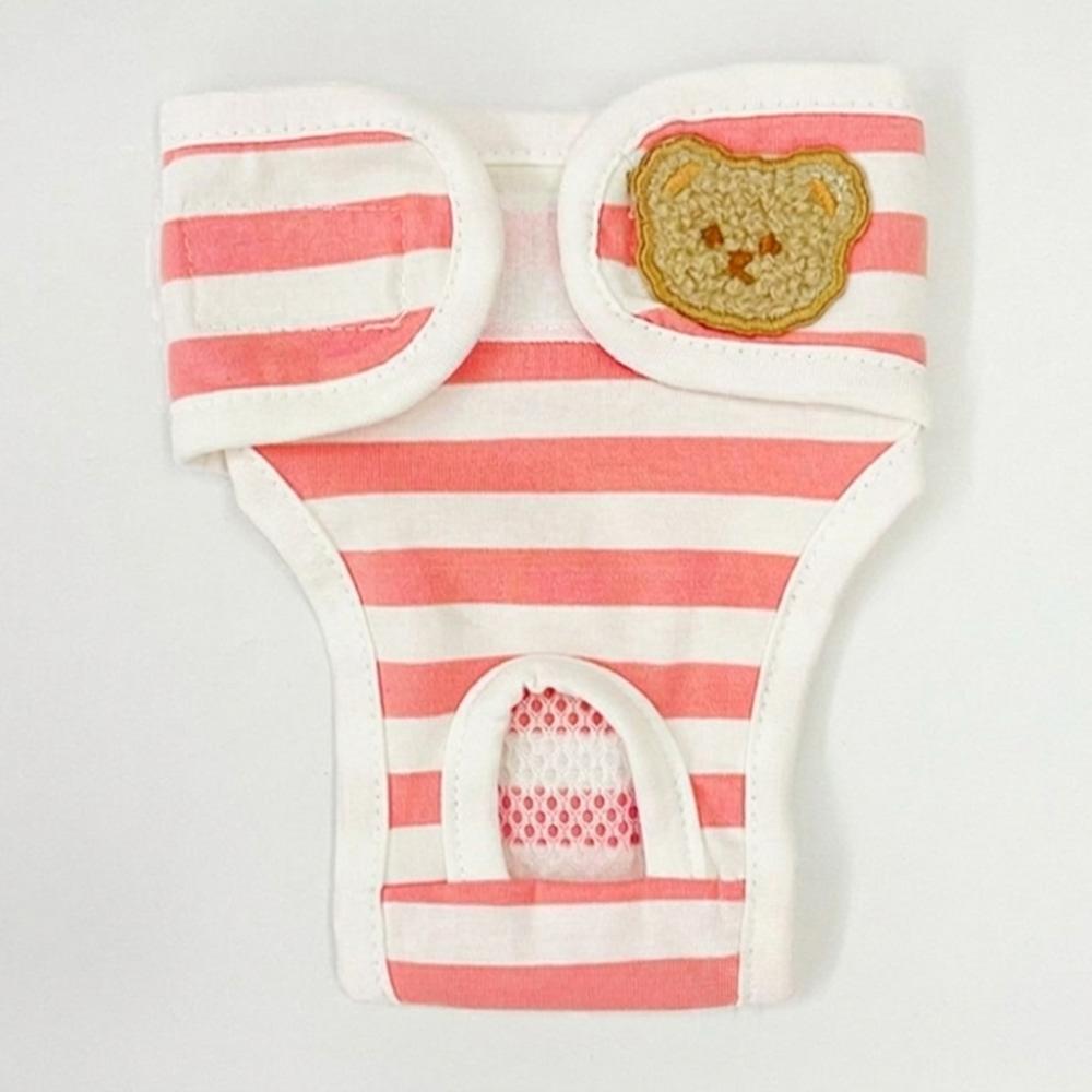 Breathable Dog Physiological Pants Adjustable Dog Diaper Dog Sanitary Panties Dog Heat Season S