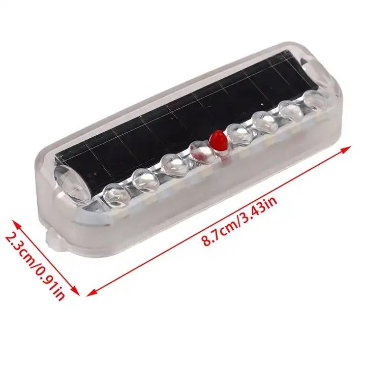 Solar LED Auto Anti-Heckkollisionslicht Antikollisionswarnung Verkabelungsfreies Licht Vibrationssensor Blinkendes Atemlicht