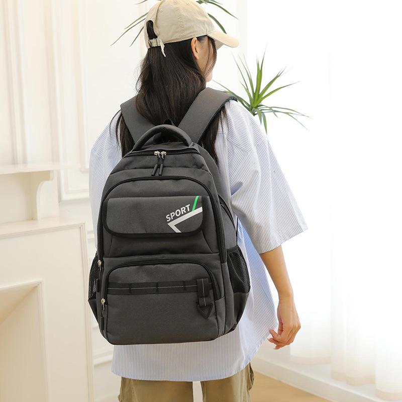 Schoolbag Simple Daily Tooling Large Capacity Men's Backpack Junior High School Student School Bag Versatile New Student School Bag Women