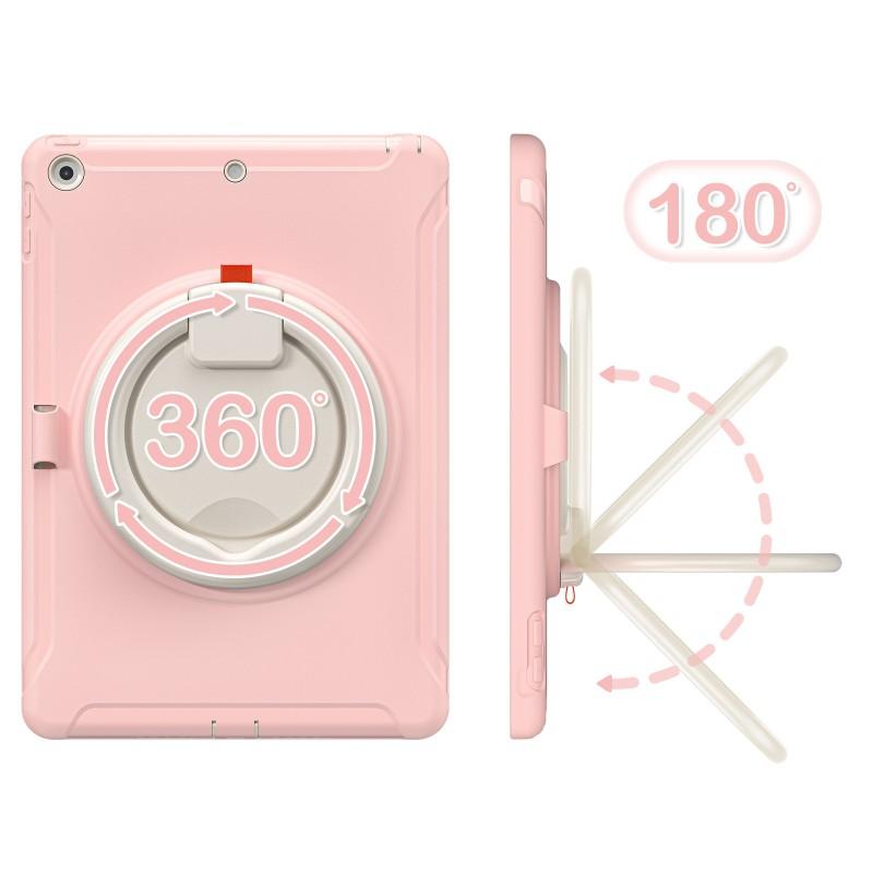 IPad 10.2 Case With Pencil Slot 360 Rotating Handheld Stand Shockproof TPUPC Cover 2019/2020 Models