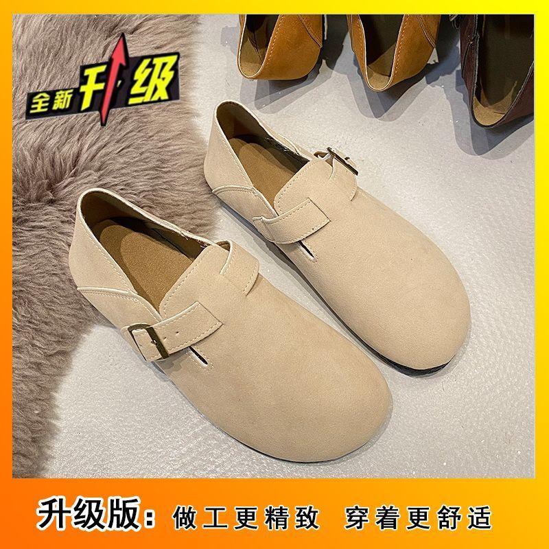 

однотонные туфли на толстой подошве, универсальные на плоской подошве, в стиле ретро, матовые, женские, летне-осенние, новые, в стиле пост-апокалипсиса, на мягкой подошве 35