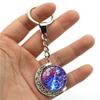 Naruto Keychain Anime Merchandise Double-sided Spinning Metal Key Ring Gift