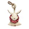 Genuine Leather Rabbit Leather Car Key Bag Pendant Handmade Charm Personalized Trendy Girl Gift Bag Accessories