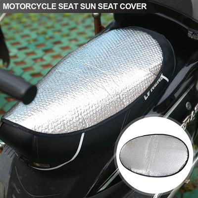 1PCS Motorcycle Sun Pad Seat Cover Waterproof Summer Sunshade Heat Insulation Cushion Anti-slip Protection Motorcycle Sunshade