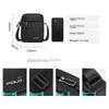 POLO Shoulder Bag for Men, Casual Crossbody Bag, Messenger Bag, Commuter Bag, Vertical Lightweight Phone Pouch, Black