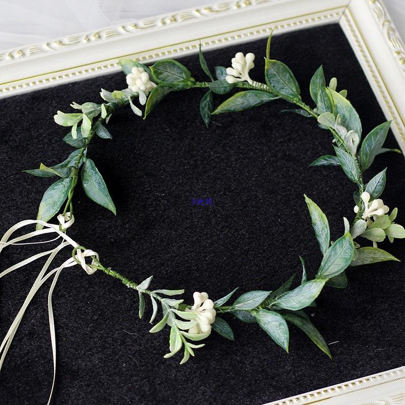 Mori Style Floral Wreath Headpiece for Maternity and Children's Festival Photoshoots