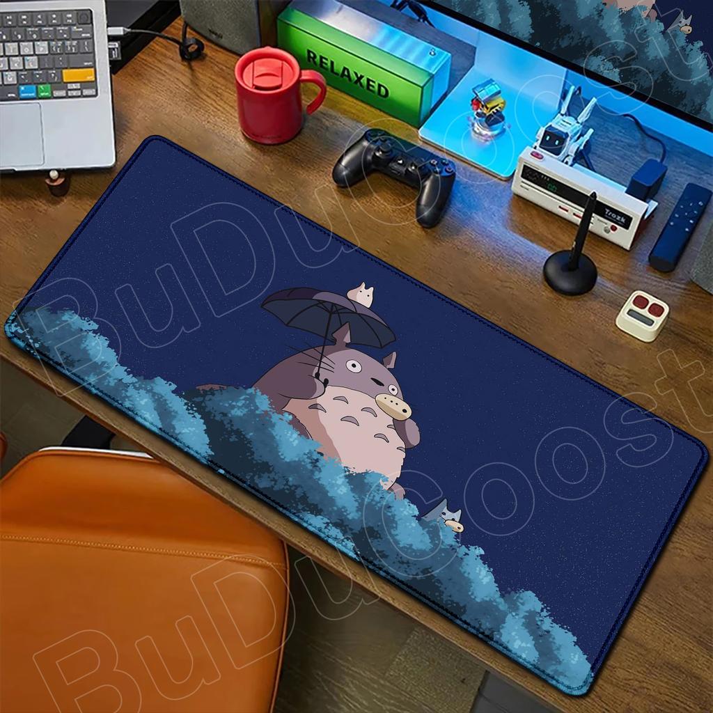 Mouse Pad Office Laptop HD Printing Kawaii Mousepad PC Japan Anime T-totoros Extended Table Mats Gaming Accessories Keyboard Pad