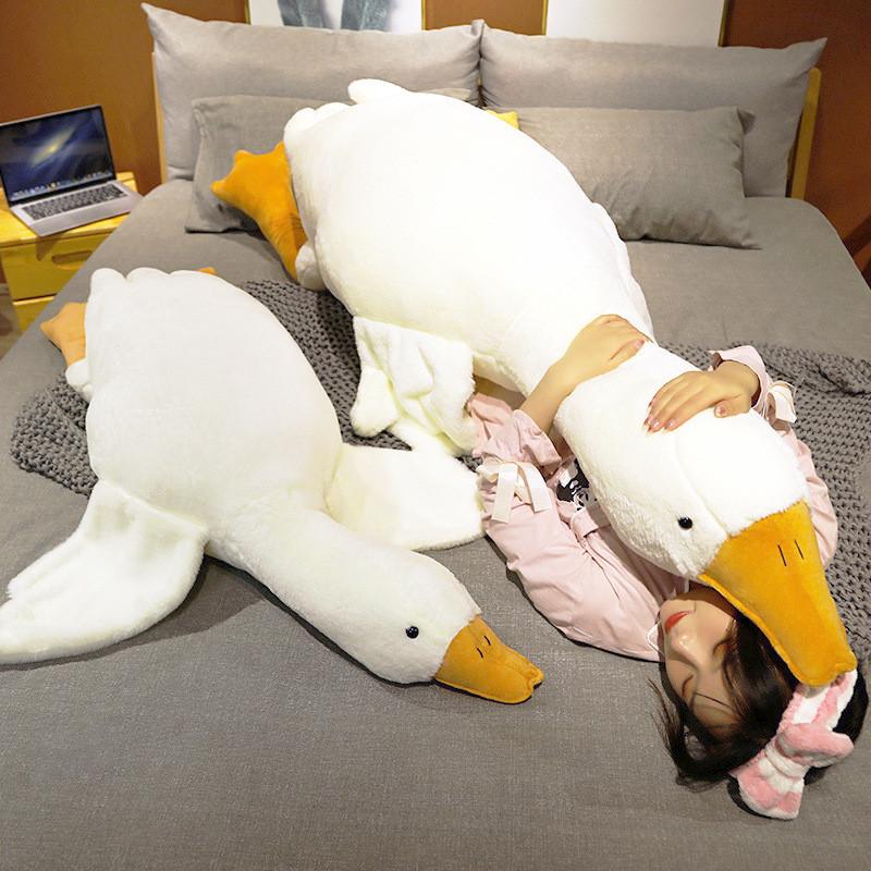 Big Goose White Animal Plush Toy Stuffed Doll Room Decoration Kids Cute Gift
