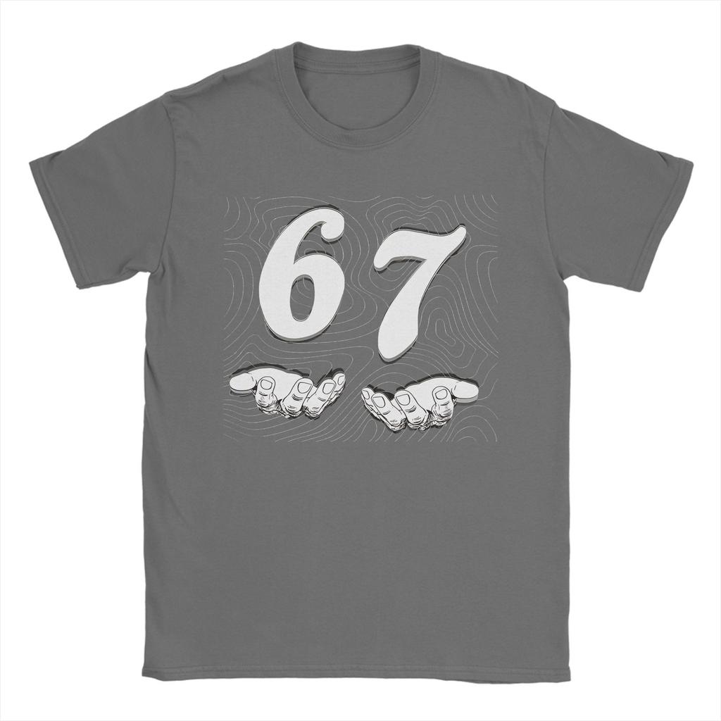 Men Women's Funny Six Seven 6 7 Meme T Shirt  Cotton Clothes Leisure Short Sleeve Round Neck Tee Shirt Summer T-Shirt