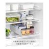 Yamazaki Jitsugyo 1477 Refrigerator Storage Case L with Dividers White W37.5 x D22 x H8.2cm Tower Refrigerator Storage Can Be Used to the Deepest