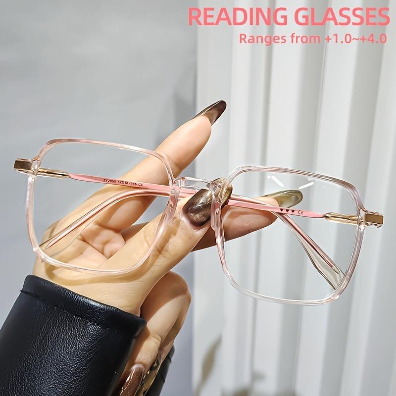 Unisex Boho Square Reading Glasses +1.00 to +4.00 Magnification Lightweight & Durable for Computer Use