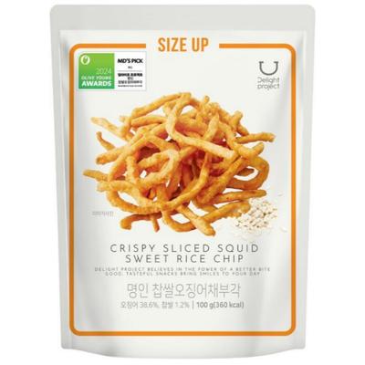Delight project Crispy Sliced Squid Sweet Rice Chip 100g