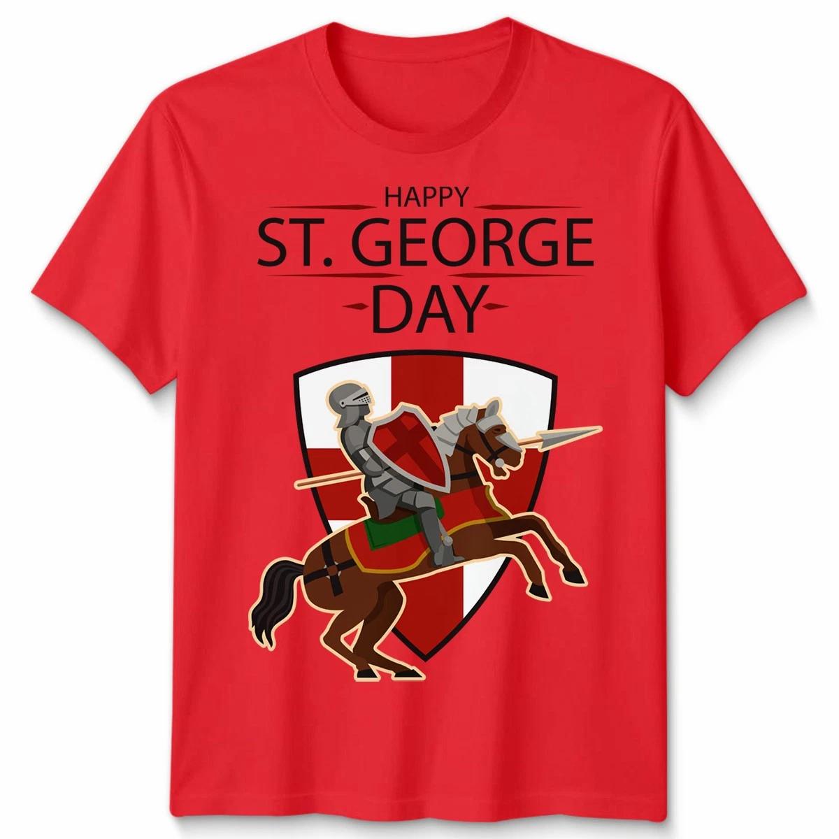 Happy St George S Day England Knight & Horse Saint George Adults TShirt 3XL