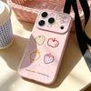 Lemon Wind Ripple iPhone 16/17 Pro Anti-Fall Protective Case for Women