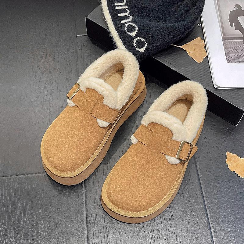 Women's thick-soled winter lightweight warm winter cold padded snow boots non-slip wear-resistant casual sneakers cotton boots fur shoes