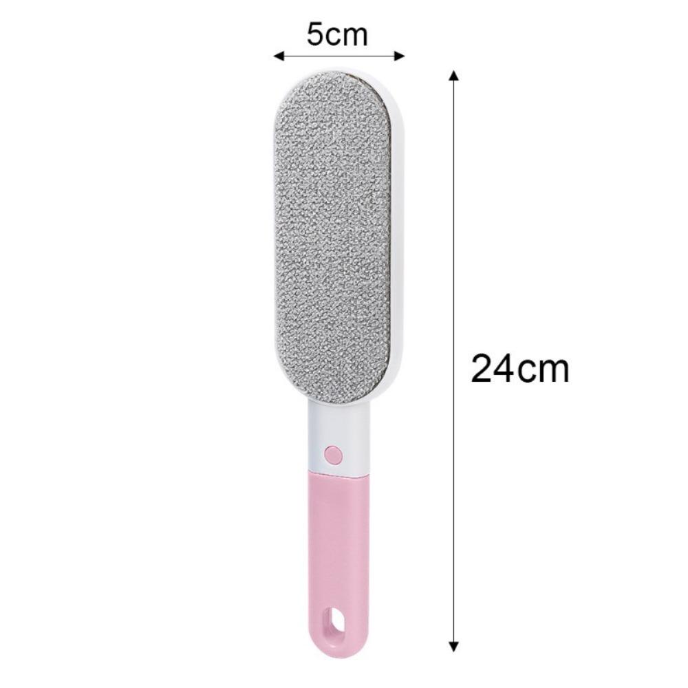 

Двостороння статична щітка для видалення волосся Щітки для чищення меблевої тканини для побутового чищення ворсу рожевий