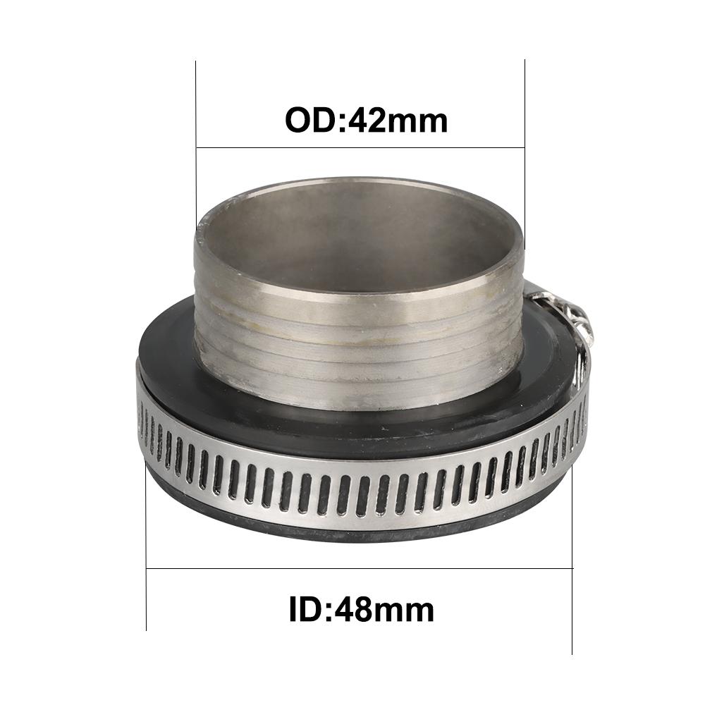 

NIBBI Motorcycle 54mm/48mm/42mm/37mm Air Filter Joint Interface Adapter Air Cleaner CNC Intake Manifold for Honda Suzuki Motor 48-42mmAdapter