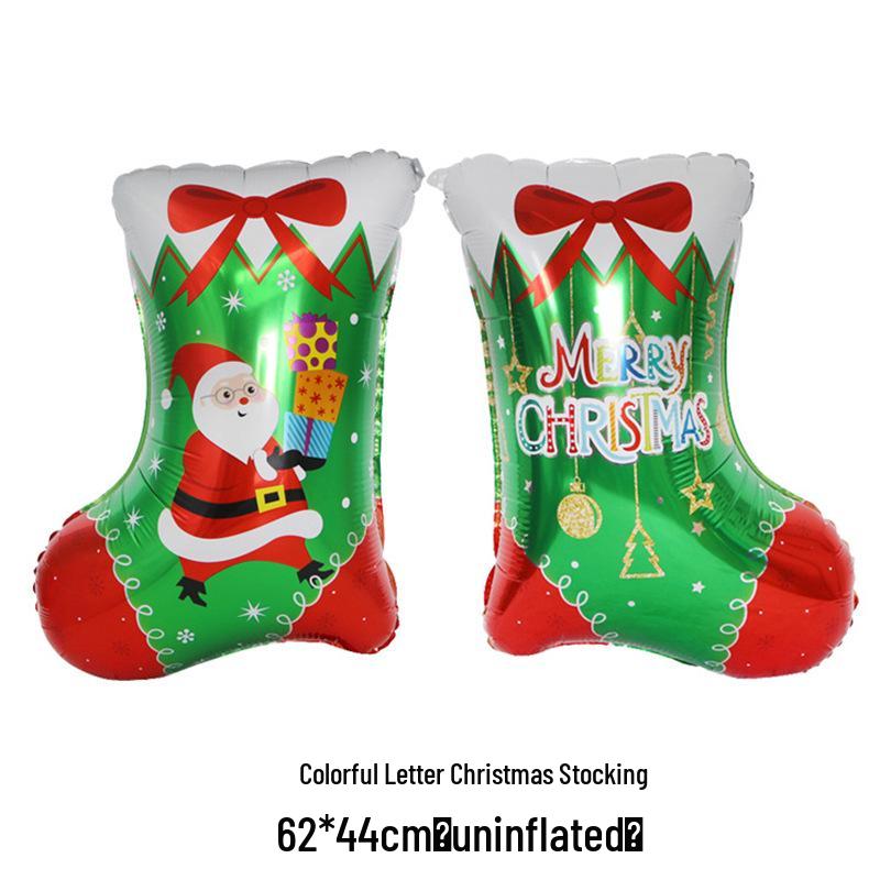 Christmas Decor Set: Snowman, Santa, Snowflake & Tree Balloons