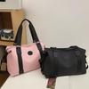Premium Leather Handheld Travel Bag, Large Capacity Sports Gym Bag for Men & Women, Luggage Duffel Bag for Clothes Storage