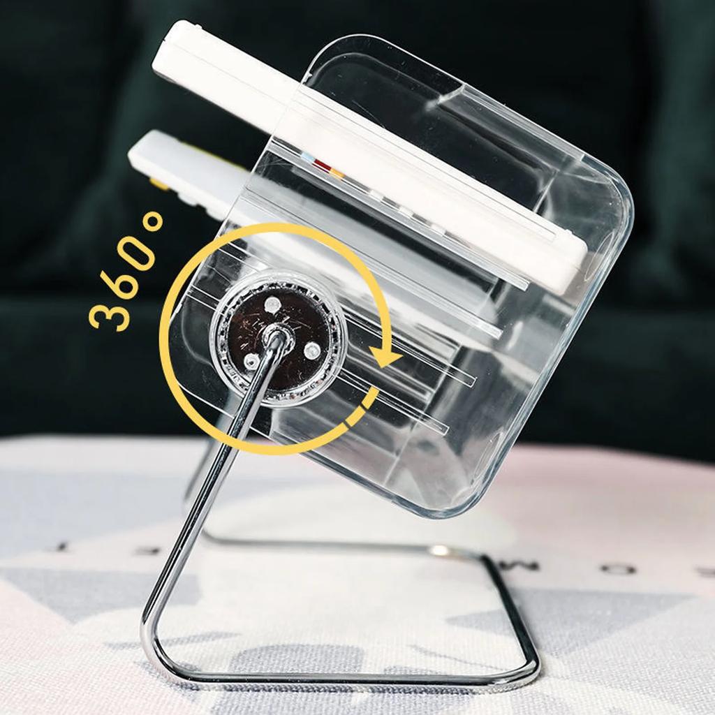 Clear Plastic Remote Control Holder Desk Organizer Transparent Mobile Phone Case Glasses Sundries Storage Box Multifunctional
