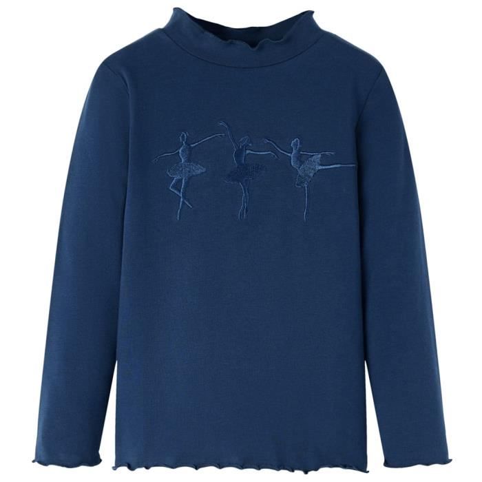 T-shirt enfants à manches longues ballerines 2 couleurs et 5 dimensions disponibles