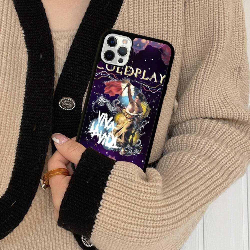 Pop Rock Band C-Coldplay Phone Case For Iphone 16 15 14 13 12 11 Pro Max Plus Shockproof TPU+PC Hard Case