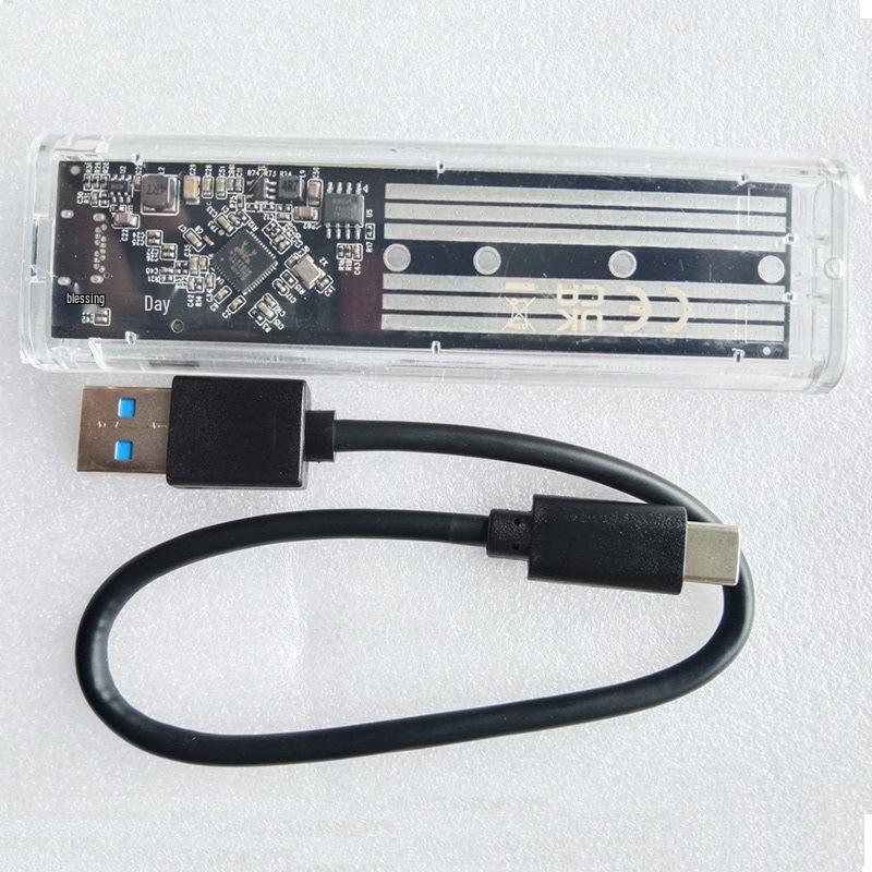 Transparent USB 3.1 M.2 NGFF SSD Enclosure