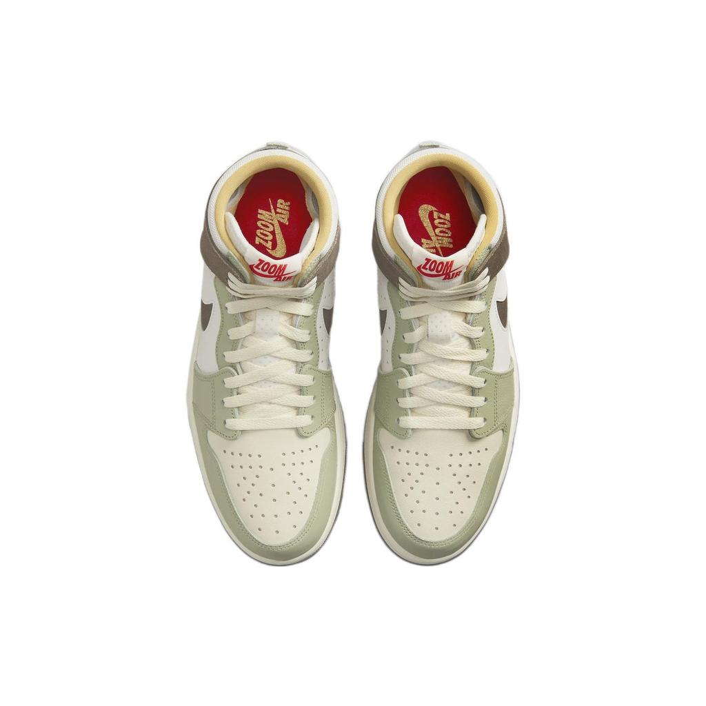 Air Jordan 1 High Zoom Comfort 2 Anno del Coniglio Scarpe da Ginnastica da Uomo Verdi FD4327-121