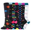 7 Pairs Compression Stockings Fit Running Unisex Nurses Flight Travel Leg Pressure Compress High Quality Socks