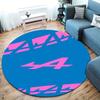 Alpine F1 Round Area Rug,Carpet Rug for Living Room Bedroom Sofa Playroom Decor,Non-slip Floor Mat