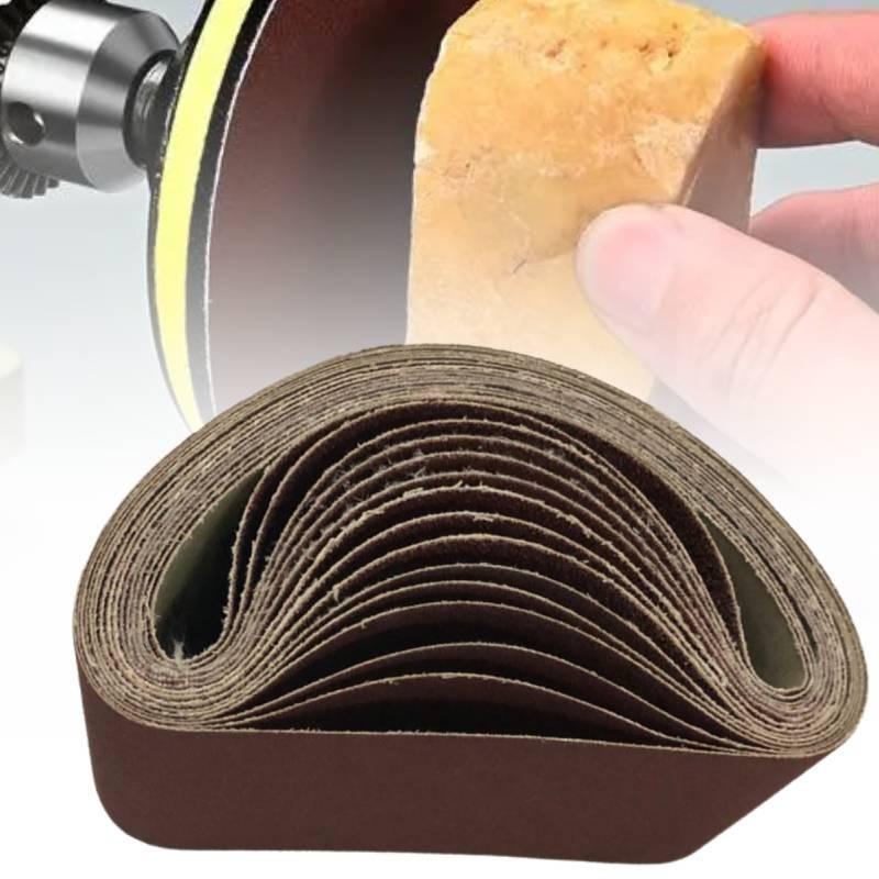 Belt Abrasive 40 To 120 Granularity Metal Wood Grinding Polish Tools Industrial