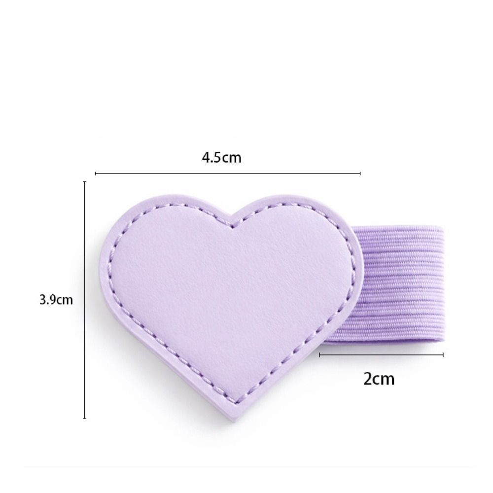 Cute Design Heart-Shaped Book Marks with Pen Holder Reading Gifts Magnetic Leather Bookmarks  Girls