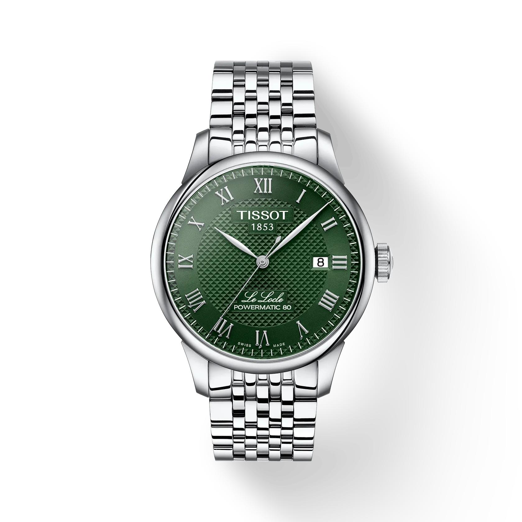 Tissot Stainless Steel Green Dial Men s Fashion Watch T006.407.11.093.00 зелёный