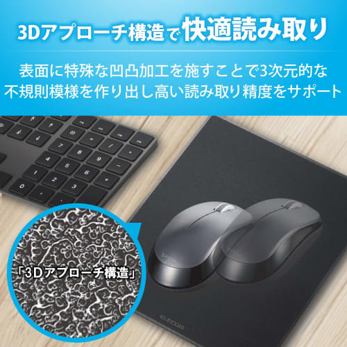 ELECOM Mouse Pad SIAA Antibacterial Black MP-ABBGBK