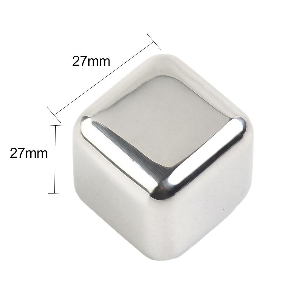 Steel Ice Cube Cube Food-grade (304) Stainless Steel 29g For Whiskey Wine