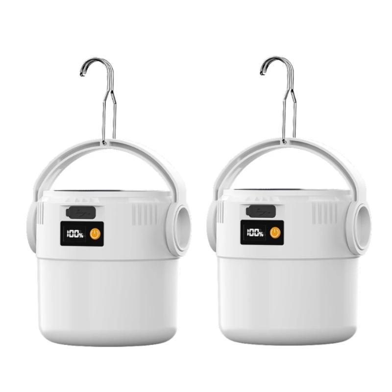 

Светодиодная солнечная лампа USB перезаряжаемый кемпинговый фонарь портативный уличный прожектор многофункциональная подвесная лампа с фонариком 1-3 шт. 2PCS белый