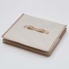 Astro Storage Case, Light Beige, Linen Material, Water-Repellent Interior, Divided Storage Box, Clothes Storage, Basket, Toy Storage, Book Storage, wi