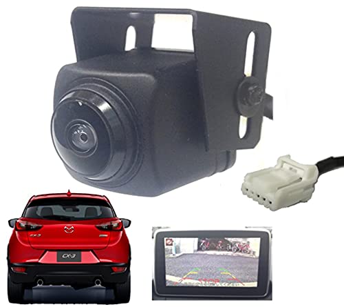 

Mazda CX-3 compatible backup camera, wide angle 230 degrees [Straight view], Mazda Connect connector on [Pin-on installation]